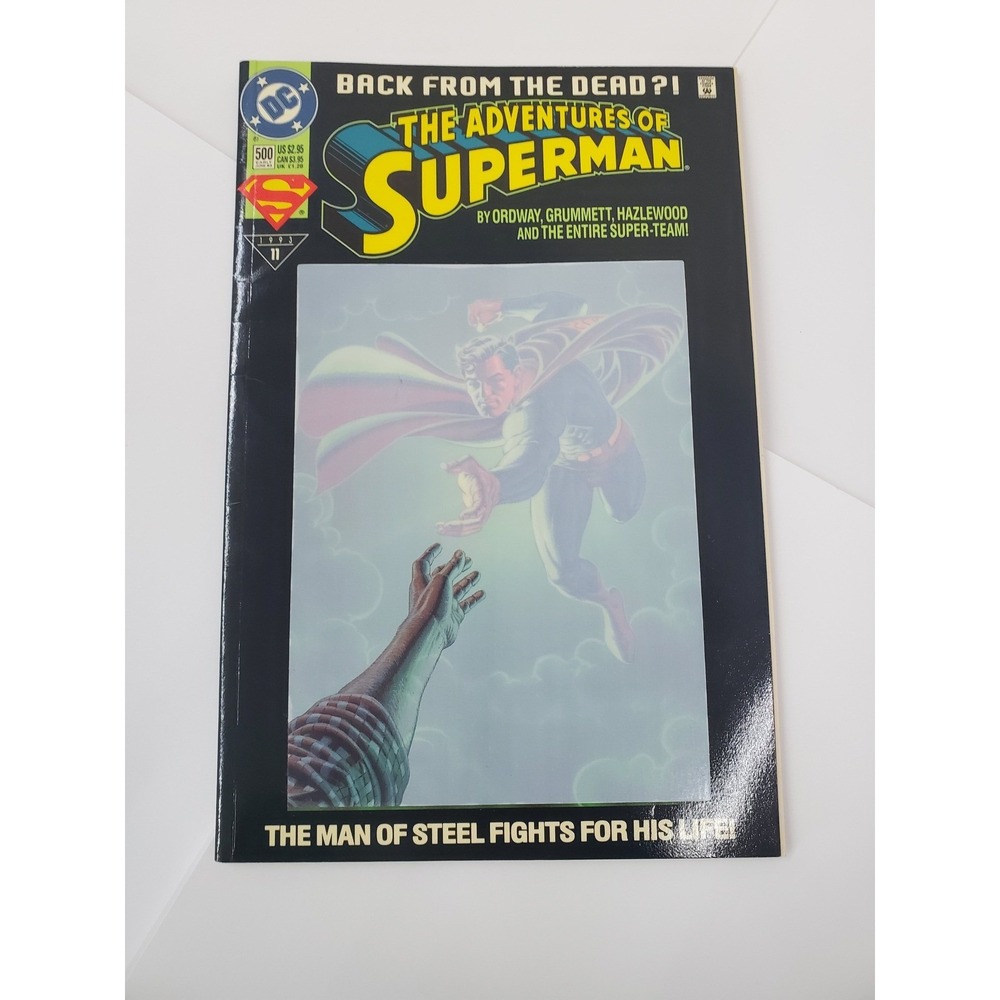 Adventures of Superman 500 DC Comics 1993 White Cover Return of Superman Issue